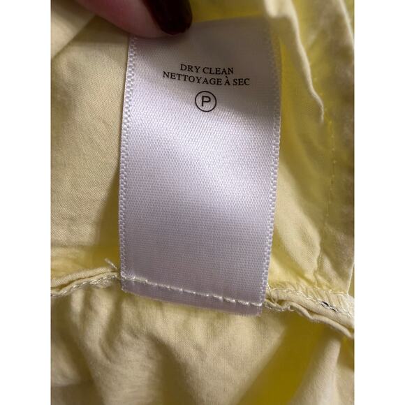 A.L.C. Camila Short-Oversized Sleeve Tiered Mini Dress Canary Sz 0 - Picture 13 of 13